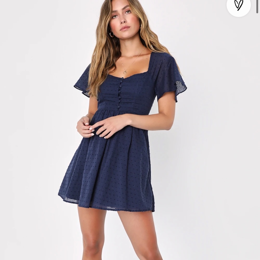 Lulus navy dress new without tags